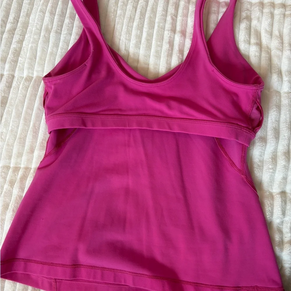 Lululemon Athletica Pink Fitted Sleeveless Camisole - Picture 4 of 4